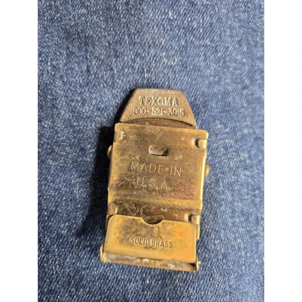 Vintage Solid Brass Military Navy USS Hawes Belt Buckle Made USA